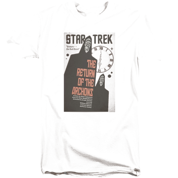 Black men's tall fit t-shirt with Star Trek Tos Episode 21 graphic