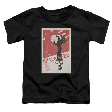 Black toddler t-shirt with Star Trek The Original Series Tos Episode 22 graphic
