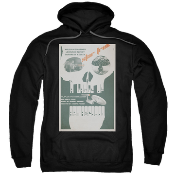 Black pullover hoodie with Star Trek The Original Series Tos Episode 23 graphic