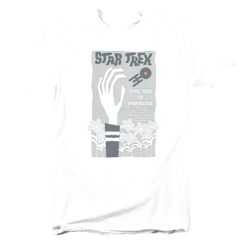 Black men's regular fit t-shirt with Star Trek Tos Episode 24 graphic