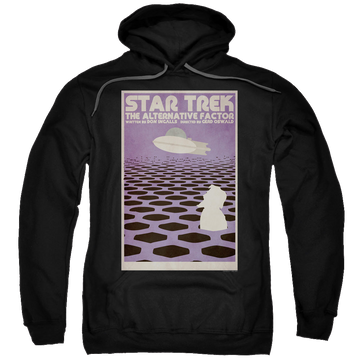 Black pullover hoodie with Star Trek The Original Series Tos Episode 27 graphic