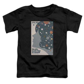 Black toddler t-shirt with Star Trek The Original Series Tos Episode 28 graphic
