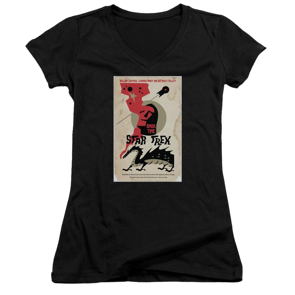 Star Trek Tos Episode 30 Juniors V-Neck T-Shirt Juniors V-Neck T-Shirt Star Trek