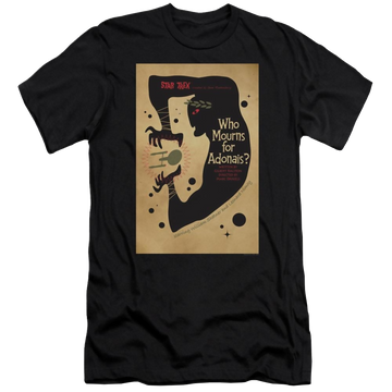 White men's premium slim fit t-shirt with Star Trek Tos Episode 31 graphic