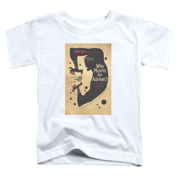 White toddler t-shirt with Star Trek Tos Episode 31 graphic