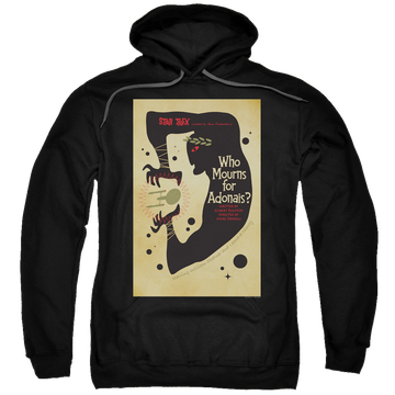 Black pullover hoodie with Star Trek The Original Series Tos Episode 31 graphic