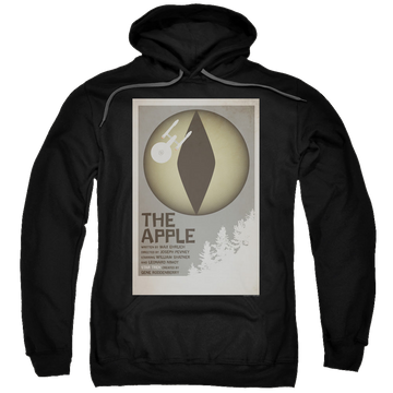 Black pullover hoodie with Star Trek The Original Series Tos Episode 34 graphic