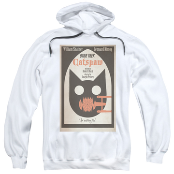 White pullover hoodie with Star Trek The Original Series Tos Episode 36 graphic