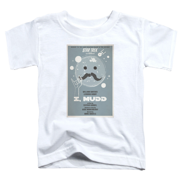 White toddler t-shirt with Star Trek The Original Series Tos Episode 37 graphic