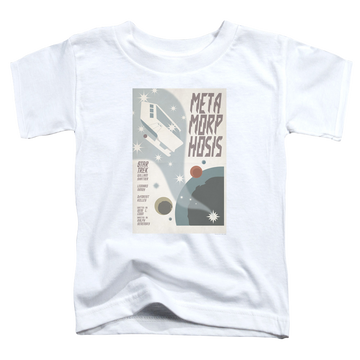 White toddler t-shirt with Star Trek The Original Series Tos Episode 38 graphic