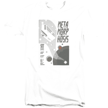 Black men's tall fit t-shirt with Star Trek Tos Episode 38 graphic
