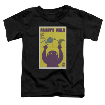 Black toddler t-shirt with Star Trek The Original Series Tos Episode 40 graphic