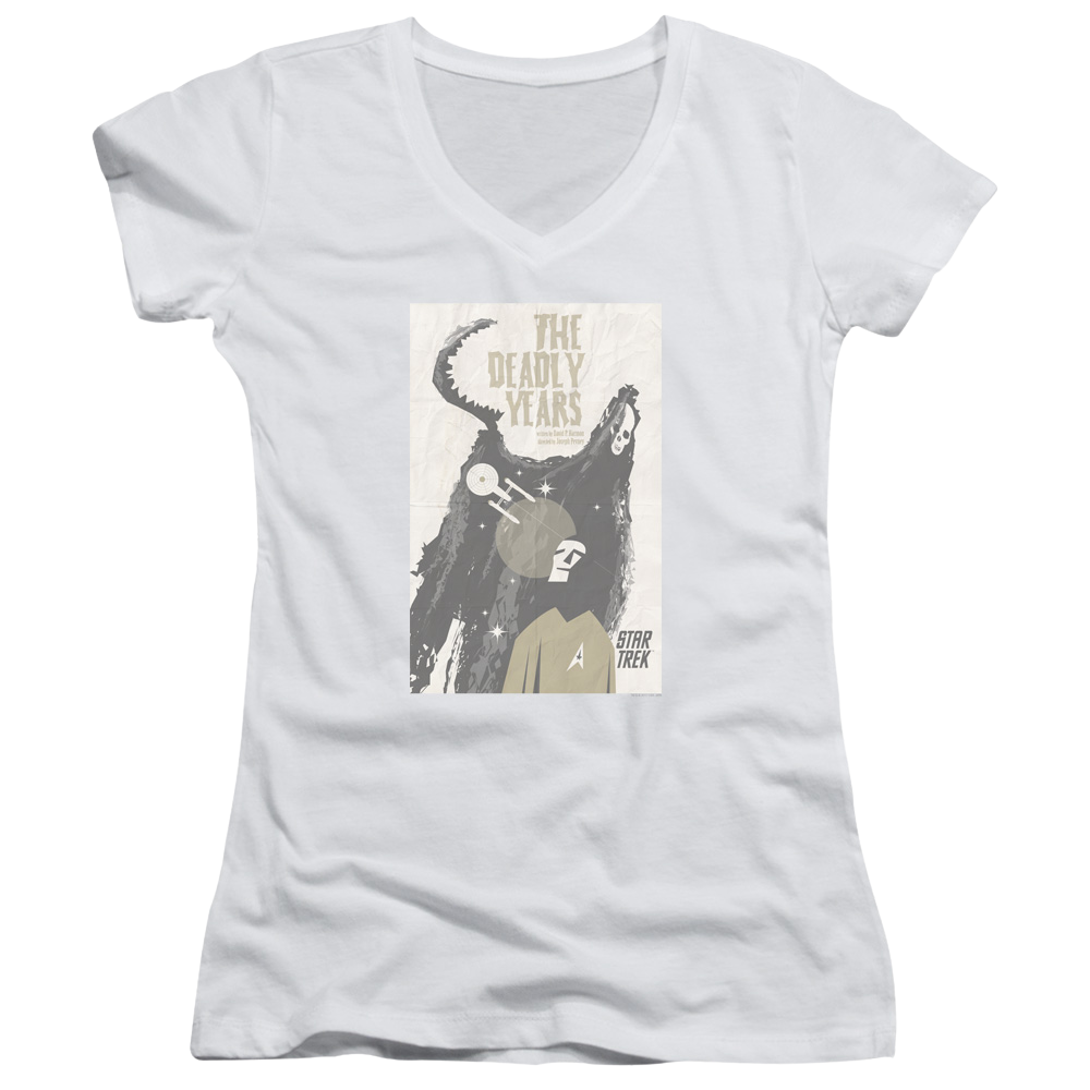 Star Trek Tos Episode 41 Juniors V-Neck T-Shirt Juniors V-Neck T-Shirt Star Trek