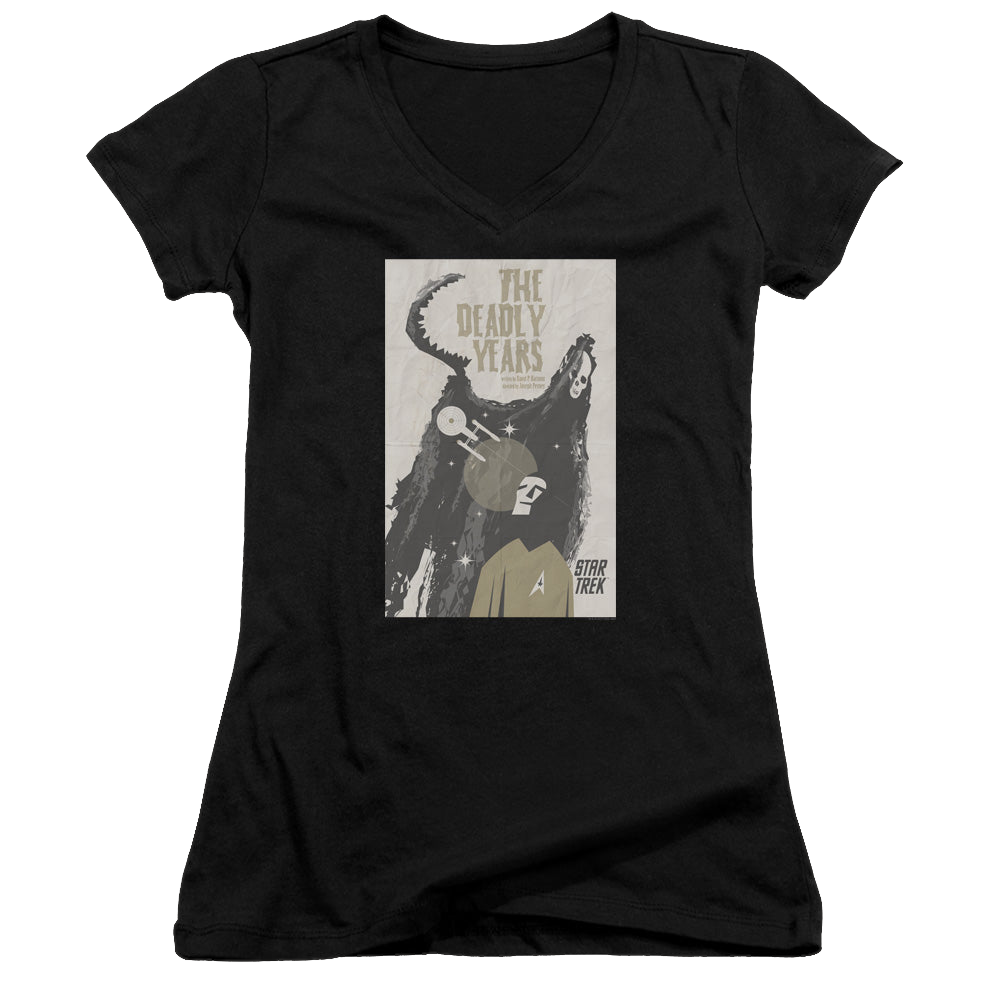 Star Trek The Original Series Tos Episode 41 - Juniors V-Neck T-Shirt Juniors V-Neck T-Shirt Star Trek