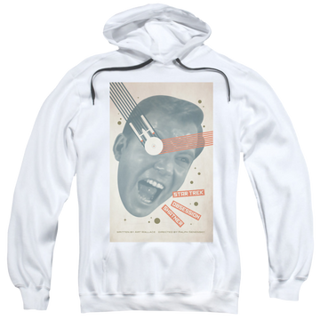White pullover hoodie with Star Trek The Original Series Tos Episode 42 graphic