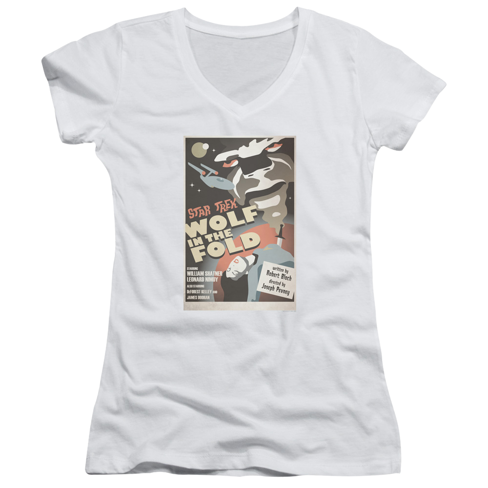 Star Trek Tos Episode 43 Juniors V-Neck T-Shirt Juniors V-Neck T-Shirt Star Trek