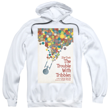 White pullover hoodie with Star Trek The Original Series Tos Episode 44 graphic