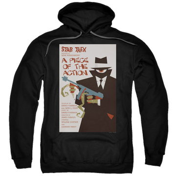 Black pullover hoodie with Star Trek The Original Series Tos Episode 46 graphic