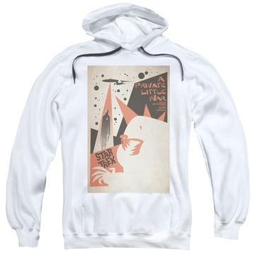 White pullover hoodie with Star Trek The Original Series Tos Episode 48 graphic