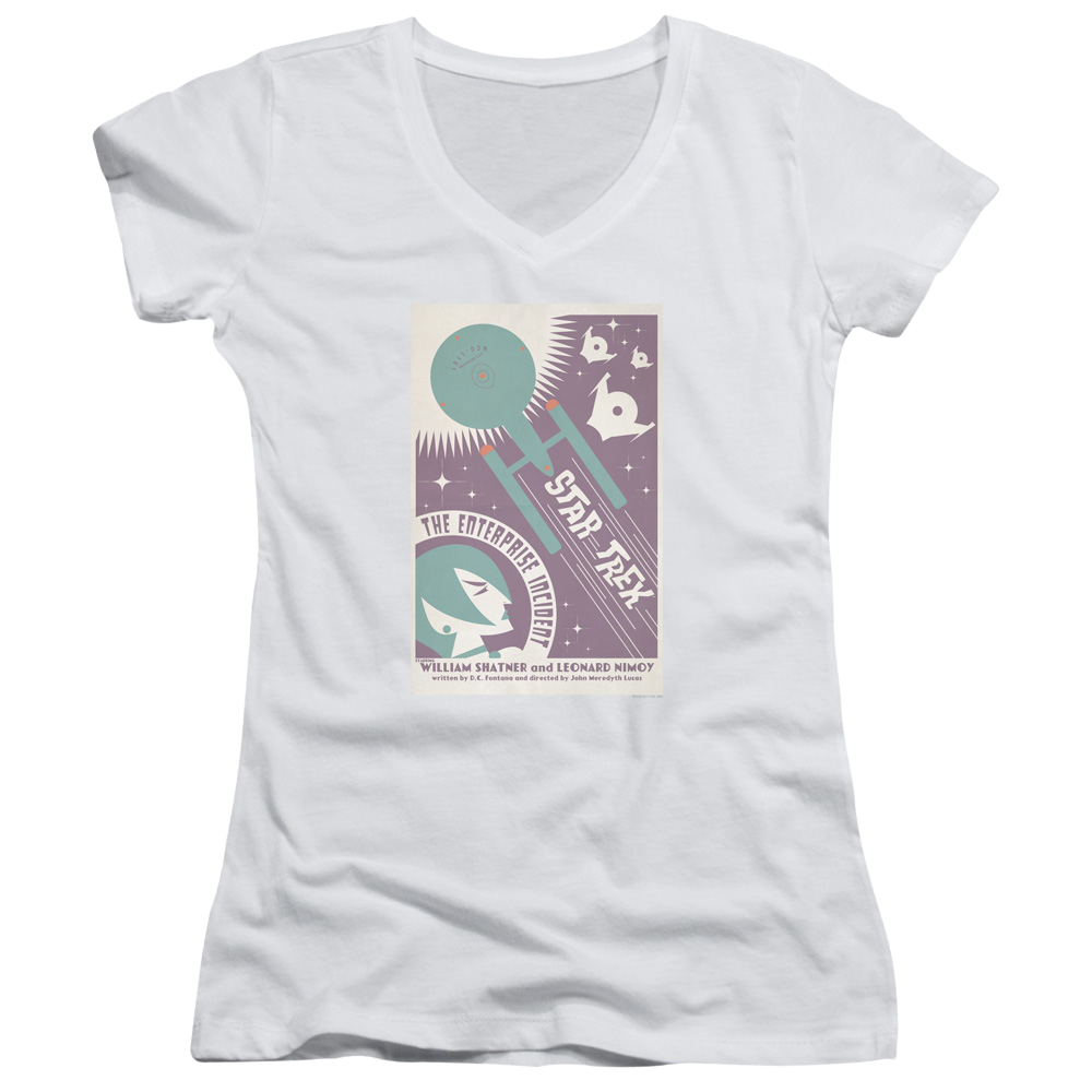 Star Trek Tos Episode 57 Juniors V-Neck T-Shirt Juniors V-Neck T-Shirt Star Trek
