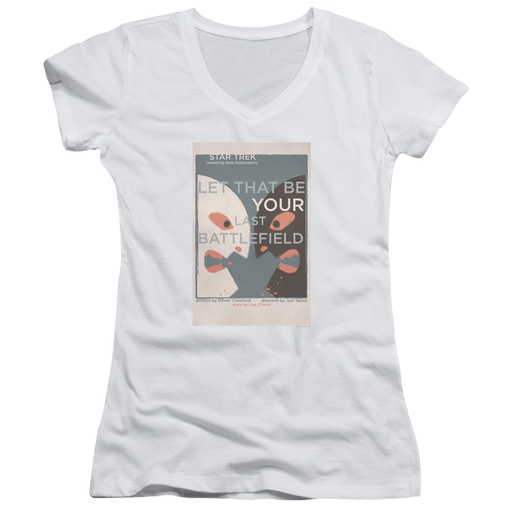 Star Trek Tos Episode 70 Juniors V-Neck T-Shirt Juniors V-Neck T-Shirt Star Trek