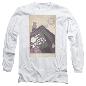 White men's long sleeve t-shirt with Star Trek The Original Series Tos Episode 74 graphic