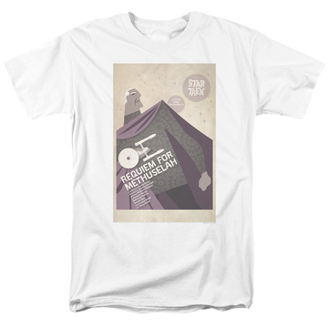 White men's regular fit t-shirt with Star Trek The Original Series Tos Episode 74 graphic