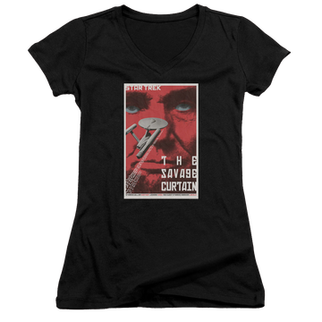 Star Trek The Original Series Tos Episode 77 - Juniors V-Neck T-Shirt Juniors V-Neck T-Shirt Star Trek