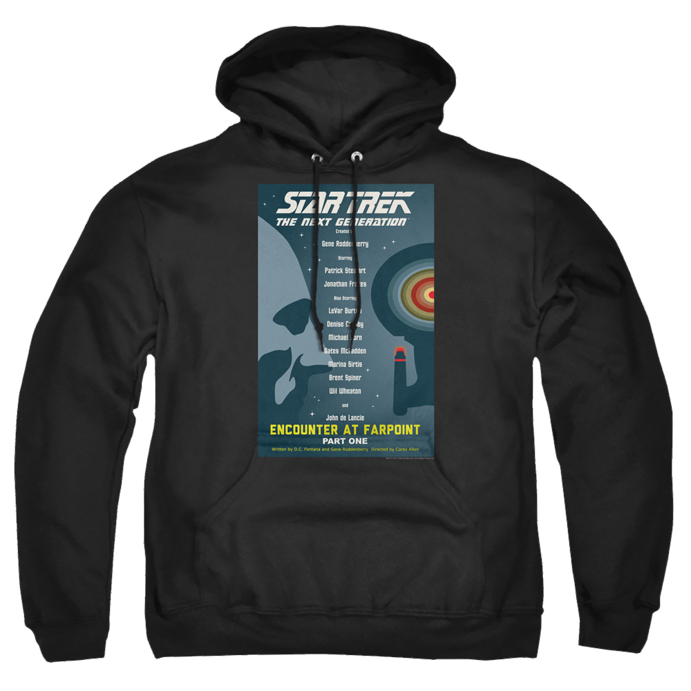 Star Trek The Next Generation Tng Season 1 Episode 1 - Pullover Hoodie Pullover Hoodie Star Trek