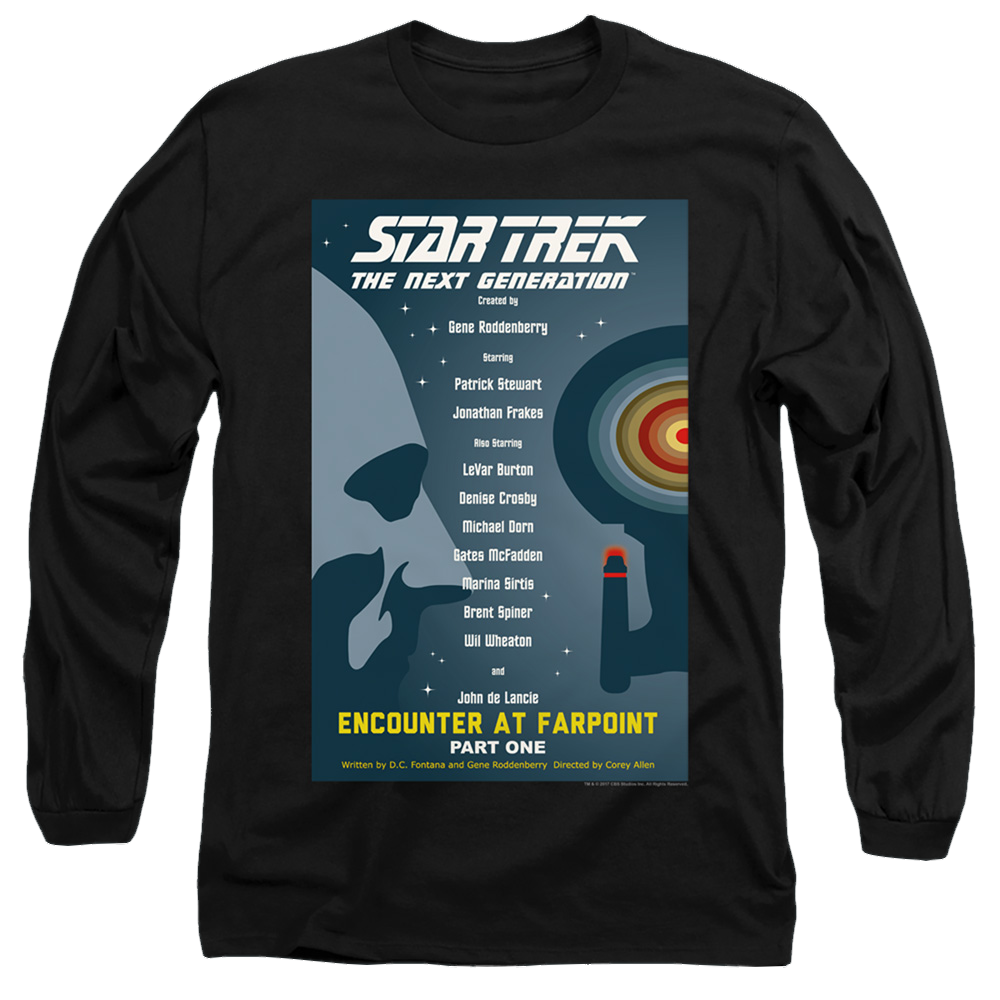 Star Trek The Next Generation Season 1 Episode 1 - Men's Long Sleeve Men's Long Sleeve T-Shirt Star Trek