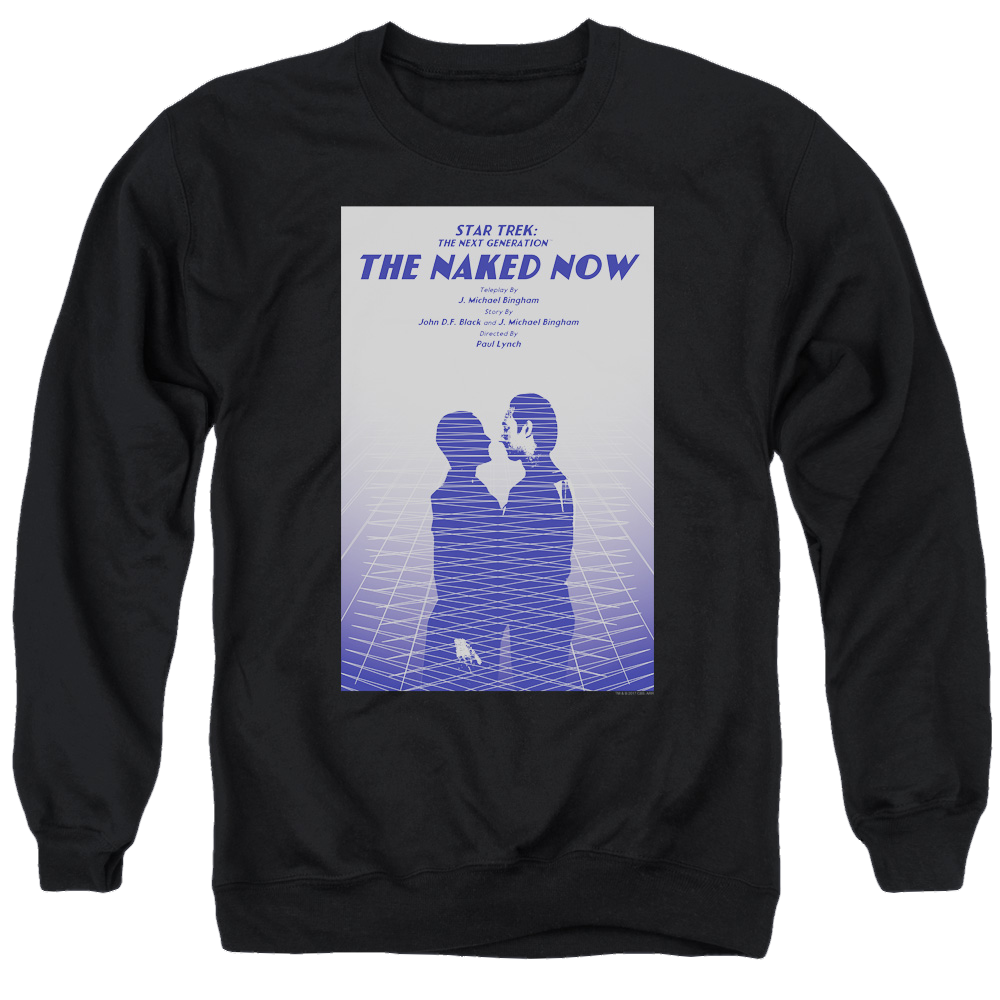 Star Trek The Next Generation Tng S1 Ep3 - Men's Crewneck Sweatshirt Men's Crewneck Sweatshirt Star Trek