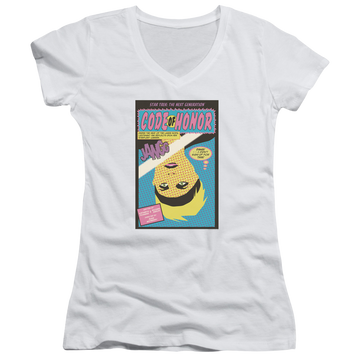 Star Trek The Next Generation Tng Season 1 Episode 4 - Juniors V-Neck T-Shirt Juniors V-Neck T-Shirt Star Trek