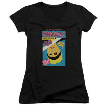 Star Trek The Next Generation Tng Season 1 Episode 4 - Juniors V-Neck T-Shirt Juniors V-Neck T-Shirt Star Trek