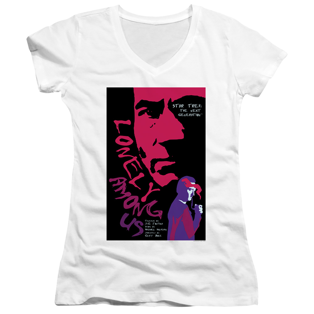 Star Trek The Next Generation Tng Season 1 Episode 7 - Juniors V-Neck T-Shirt Juniors V-Neck T-Shirt Star Trek