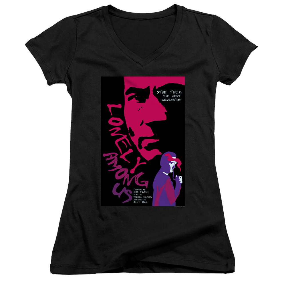 Star Trek The Next Generation Tng Season 1 Episode 7 - Juniors V-Neck T-Shirt Juniors V-Neck T-Shirt Star Trek