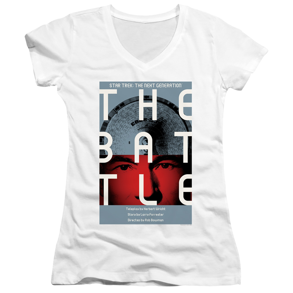 Star Trek The Next Generation Tng Season 1 Episode 9 - Juniors V-Neck T-Shirt Juniors V-Neck T-Shirt Star Trek