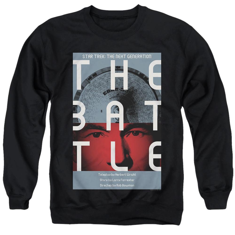 Star Trek The Next Generation Tng S1 Ep9 - Men's Crewneck Sweatshirt Men's Crewneck Sweatshirt Star Trek