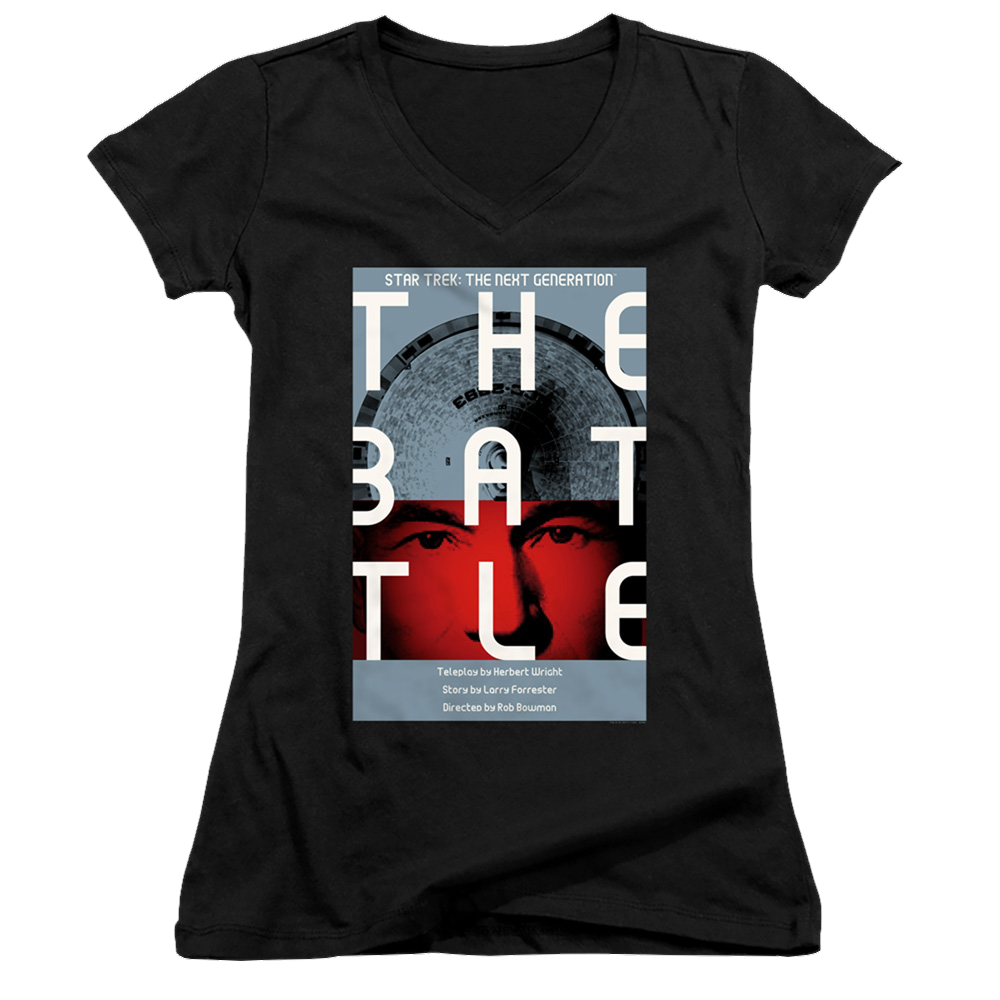 Star Trek The Next Generation Tng Season 1 Episode 9 - Juniors V-Neck T-Shirt Juniors V-Neck T-Shirt Star Trek