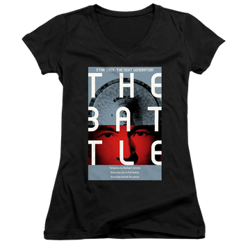 Star Trek The Next Generation Tng Season 1 Episode 9 - Juniors V-Neck T-Shirt Juniors V-Neck T-Shirt Star Trek