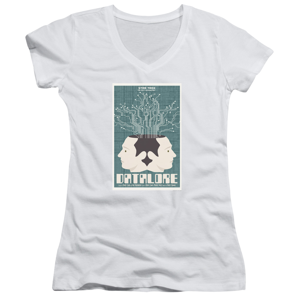 Star Trek The Next Generation Tng Season 1 Episode 13 - Juniors V-Neck T-Shirt Juniors V-Neck T-Shirt Star Trek