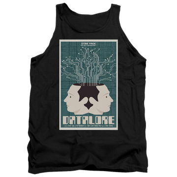Black men's tank with Star Trek The Next Generation Tng Season 1 Episode 13 graphic