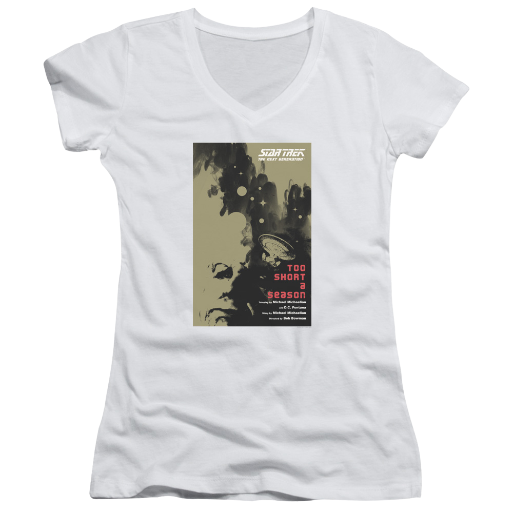 Star Trek The Next Generation Tng Season 1 Episode 16 - Juniors V-Neck T-Shirt Juniors V-Neck T-Shirt Star Trek