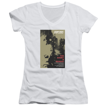 Star Trek The Next Generation Tng Season 1 Episode 16 - Juniors V-Neck T-Shirt Juniors V-Neck T-Shirt Star Trek