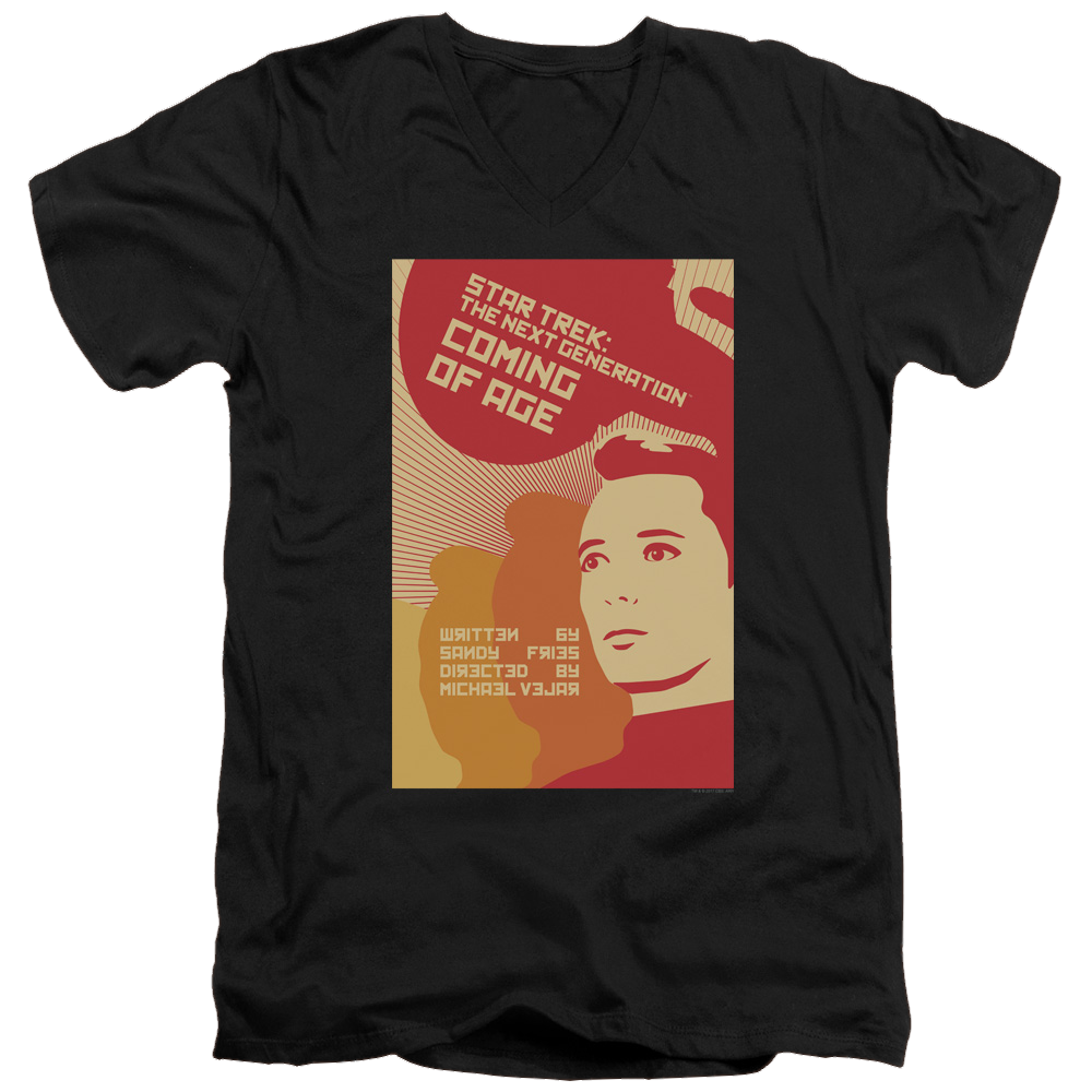 Star Trek The Next Generation Tng Season 1 Episode 19 - Men's V-Neck T-Shirt Men's V-Neck T-Shirt Star Trek