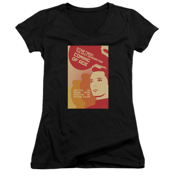 Star Trek The Next Generation Tng Season 1 Episode 19 - Juniors V-Neck T-Shirt Juniors V-Neck T-Shirt Star Trek