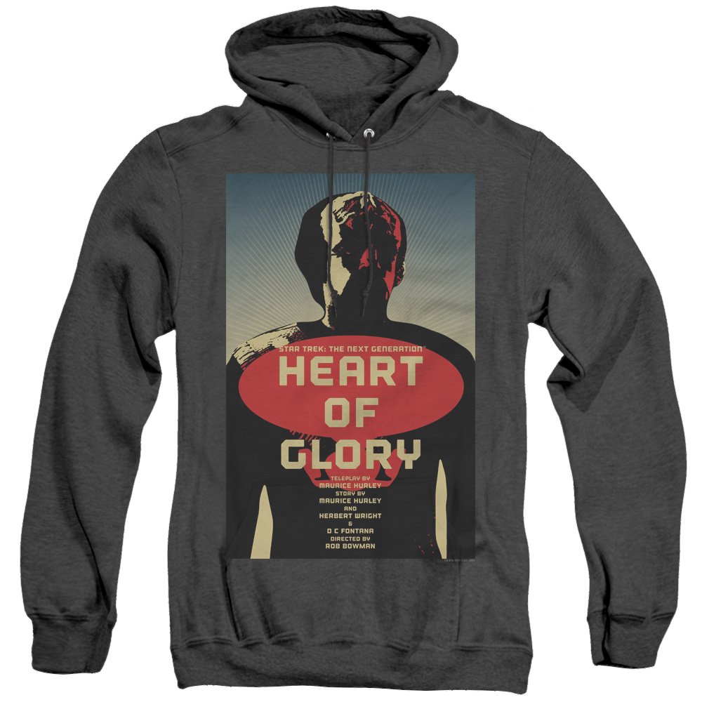 Star Trek The Next Generation Tng Season 1 Episode 20 - Heather Pullover Hoodie Heather Pullover Hoodie Star Trek