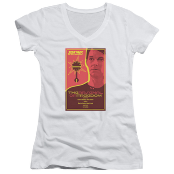 Star Trek The Next Generation Tng Season 1 Episode 21 - Juniors V-Neck T-Shirt Juniors V-Neck T-Shirt Star Trek