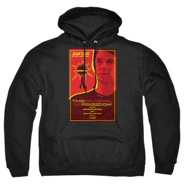 Black pullover hoodie with Star Trek The Next Generation Tng Season 1 Episode 21 graphic
