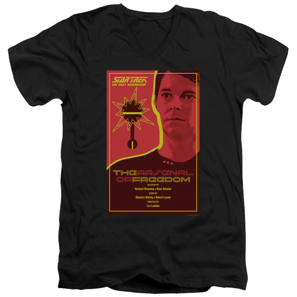 Star Trek The Next Generation Tng Season 1 Episode 21 - Men's V-Neck T-Shirt Men's V-Neck T-Shirt Star Trek