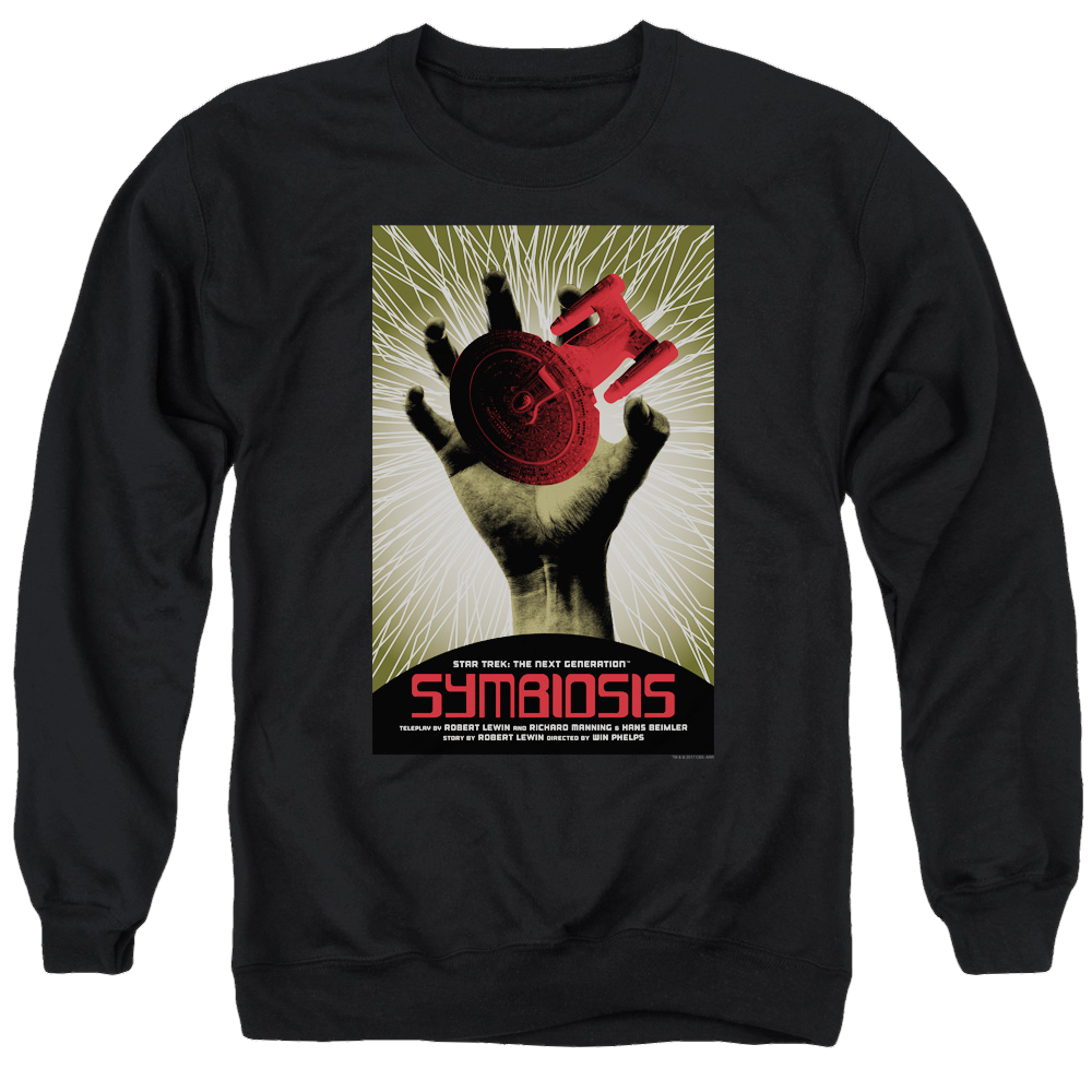 Star Trek The Next Generation Tng S1 Ep22 - Men's Crewneck Sweatshirt Men's Crewneck Sweatshirt Star Trek